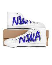 Floral PurpSauce Men's High Top White Shoes thumbnail
