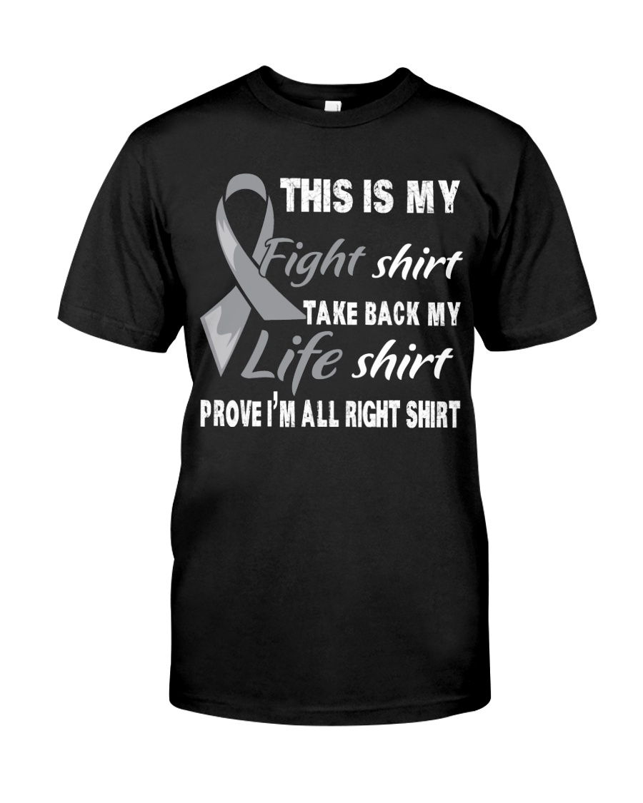 brain-cancer-grey-myshirt Classic T-Shirt