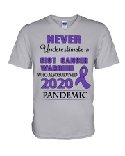 gist-cancer-purple-npan V-Neck T-Shirt thumbnail