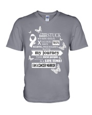 lung-cancer-white-STUCK V-Neck T-Shirt thumbnail