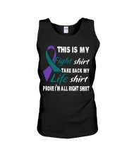 domestic-sexual-volence-teal-purple-myshirt Unisex Tank thumbnail
