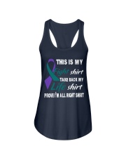 domestic-sexual-volence-teal-purple-myshirt Ladies Flowy Tank thumbnail