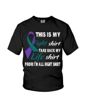 domestic-sexual-volence-teal-purple-myshirt Youth T-Shirt thumbnail