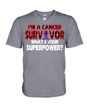 vulva-cancer-purple-surpp V-Neck T-Shirt thumbnail