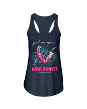 thyroid-cancer-teal-blue-pink-color Ladies Flowy Tank thumbnail