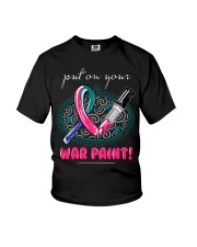 thyroid-cancer-teal-blue-pink-color Youth T-Shirt thumbnail