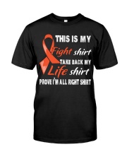 kidney-cancer-orange-fight-myshirt Classic T-Shirt front