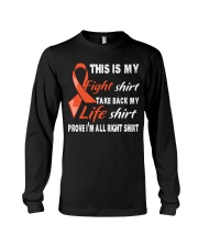 kidney-cancer-orange-fight-myshirt Long Sleeve Tee thumbnail