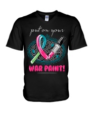 metastatic-cancer-color V-Neck T-Shirt thumbnail