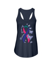thyroid-cancer-teal-blue-pink-never Ladies Flowy Tank thumbnail