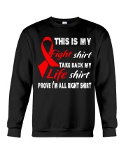 blood-cancer-red-myshirt Crewneck Sweatshirt thumbnail