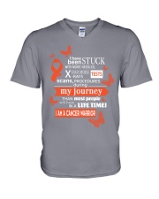 leukemia-orange-STUCK V-Neck T-Shirt thumbnail