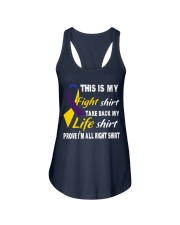 bladder-cancer-marigold-blue-purple-myshirt Ladies Flowy Tank thumbnail