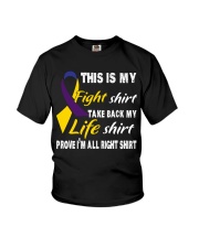 bladder-cancer-marigold-blue-purple-myshirt Youth T-Shirt thumbnail
