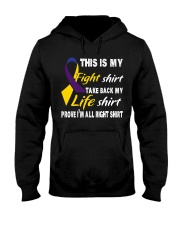 bladder-cancer-marigold-blue-purple-myshirt Hooded Sweatshirt thumbnail