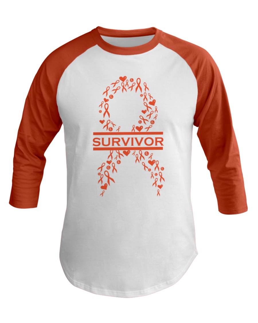 leukemia-orange-lsurvivor Baseball Tee