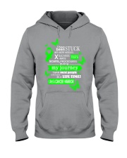 nonhodgkins-lymphoma-limegreen-stuck Hooded Sweatshirt thumbnail