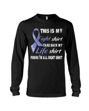 esophageal-cancer-periwinkle-myshirt Long Sleeve Tee thumbnail
