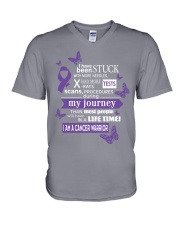 gist-cancer-purple-STUCK V-Neck T-Shirt thumbnail