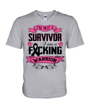 melanoma-black-fgwr V-Neck T-Shirt thumbnail