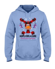 thyroid-cancer-teal-blue-pink-hfac Hooded Sweatshirt thumbnail
