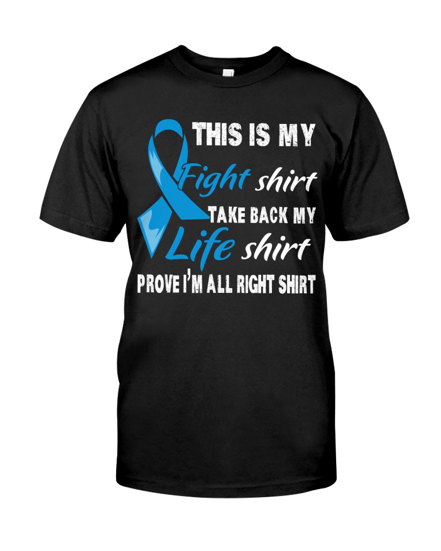 prostate-cancer-light-blue-myshirt Classic T-Shirt