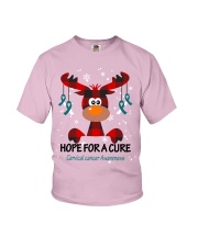 cervical-cancer-teal-white-hfac Youth T-Shirt thumbnail