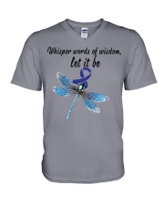 colon-cancer-darkblue-letitbe V-Neck T-Shirt thumbnail