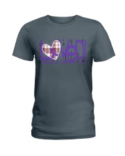 leiomyosarcoma-purple-loved Ladies T-Shirt thumbnail