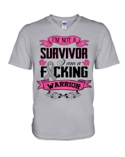 brain-cancer-grey-fgwr V-Neck T-Shirt thumbnail