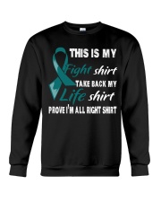 ovarian-cancer-teal-myshirt Crewneck Sweatshirt thumbnail