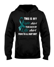 ovarian-cancer-teal-myshirt Hooded Sweatshirt thumbnail