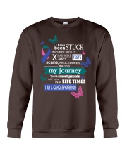 thyroid-cancer-pink-teal-blue-STUCK Crewneck Sweatshirt thumbnail