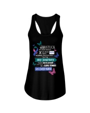 thyroid-cancer-pink-teal-blue-STUCK Ladies Flowy Tank thumbnail