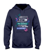 thyroid-cancer-pink-teal-blue-STUCK Hooded Sweatshirt thumbnail