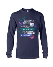 thyroid-cancer-pink-teal-blue-STUCK Long Sleeve Tee thumbnail