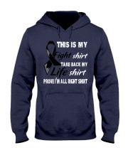 melanoma-black-myshirt Hooded Sweatshirt thumbnail