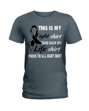 melanoma-black-myshirt Ladies T-Shirt thumbnail