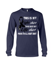 melanoma-black-myshirt Long Sleeve Tee thumbnail