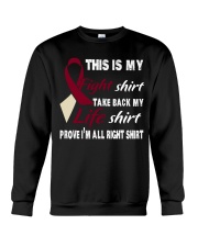 head-neck-cancer-burgundy-ivory-myshirt Crewneck Sweatshirt thumbnail