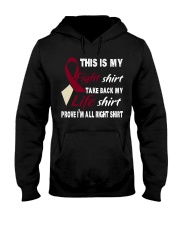 head-neck-cancer-burgundy-ivory-myshirt Hooded Sweatshirt thumbnail