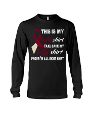 head-neck-cancer-burgundy-ivory-myshirt Long Sleeve Tee thumbnail