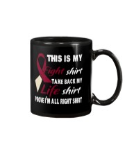 head-neck-cancer-burgundy-ivory-myshirt Mug thumbnail