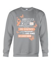 uterine-cancer-peach-STUCK Crewneck Sweatshirt thumbnail