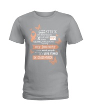 uterine-cancer-peach-STUCK Ladies T-Shirt thumbnail