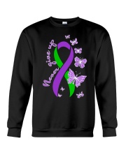 anal-cancer-purple-green-never Crewneck Sweatshirt thumbnail