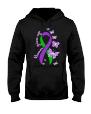 anal-cancer-purple-green-never Hooded Sweatshirt thumbnail