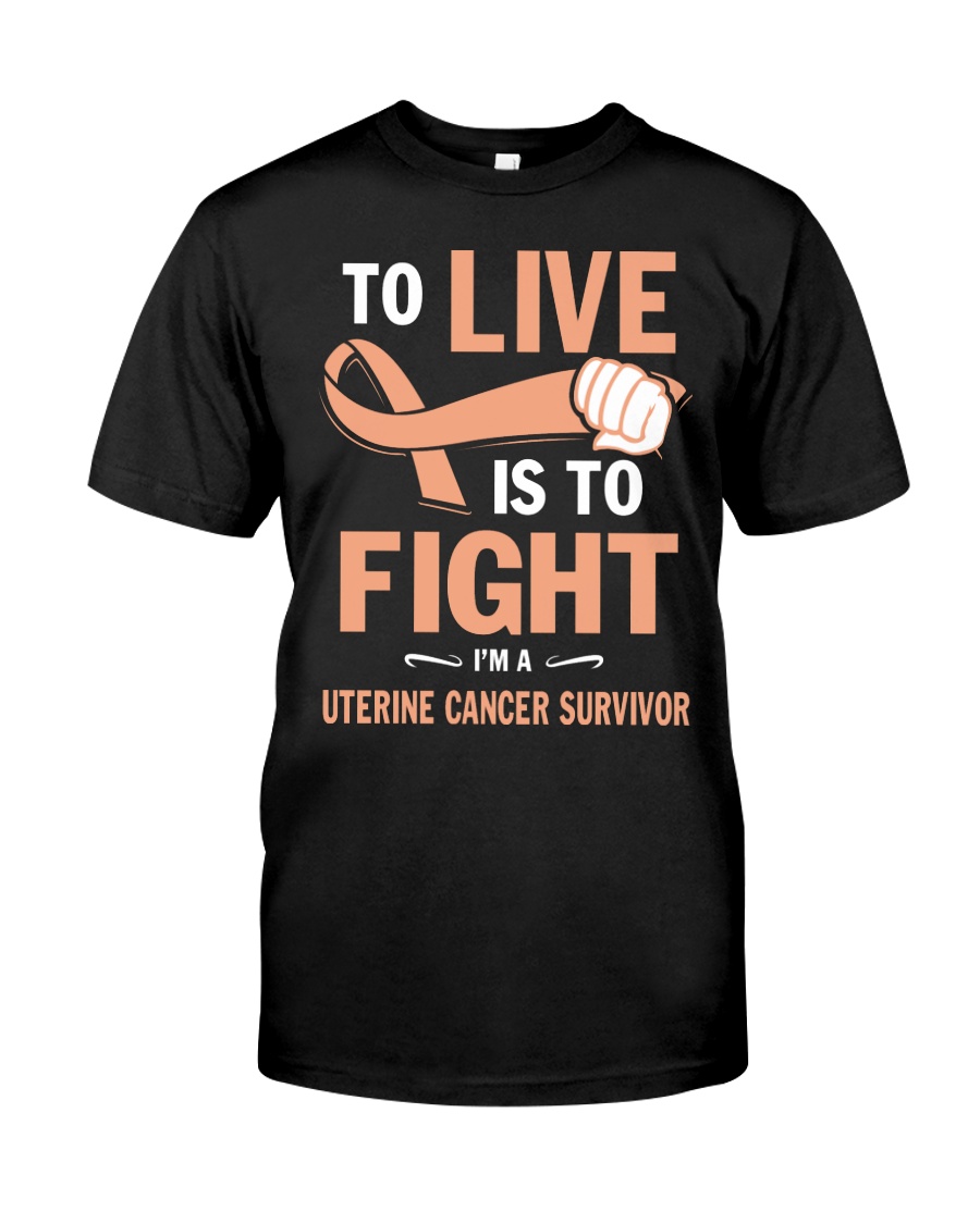 uterine-cancer-peach-lfi Classic T-Shirt