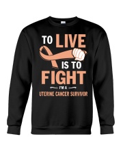 uterine-cancer-peach-lfi Crewneck Sweatshirt thumbnail