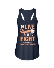 uterine-cancer-peach-lfi Ladies Flowy Tank thumbnail